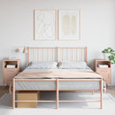 vidaXL 2 db rózsaszín acél éjjeliszekrény 36 x 39 x 68 cm