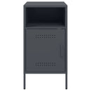 vidaXL antracitszürke acél éjjeliszekrény 36 x 39 x 68 cm