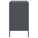 vidaXL 2 db antracitszürke acél éjjeliszekrény 36 x 39 x 68 cm