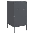 vidaXL 2 db antracitszürke acél éjjeliszekrény 36 x 39 x 68 cm