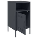 vidaXL 2 db antracitszürke acél éjjeliszekrény 36 x 39 x 68 cm