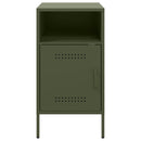vidaXL olívazöld acél éjjeliszekrény 36 x 39 x 68 cm