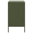 vidaXL olívazöld acél éjjeliszekrény 36 x 39 x 68 cm