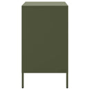 vidaXL 2 db olívazöld acél éjjeliszekrény 36 x 39 x 68 cm