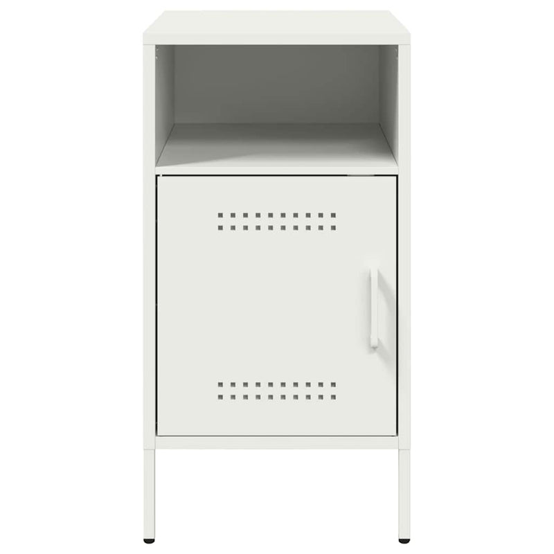 vidaXL 2 db fehér acél éjjeliszekrény 36 x 39 x 68 cm