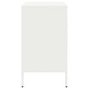 vidaXL 2 db fehér acél éjjeliszekrény 36 x 39 x 68 cm