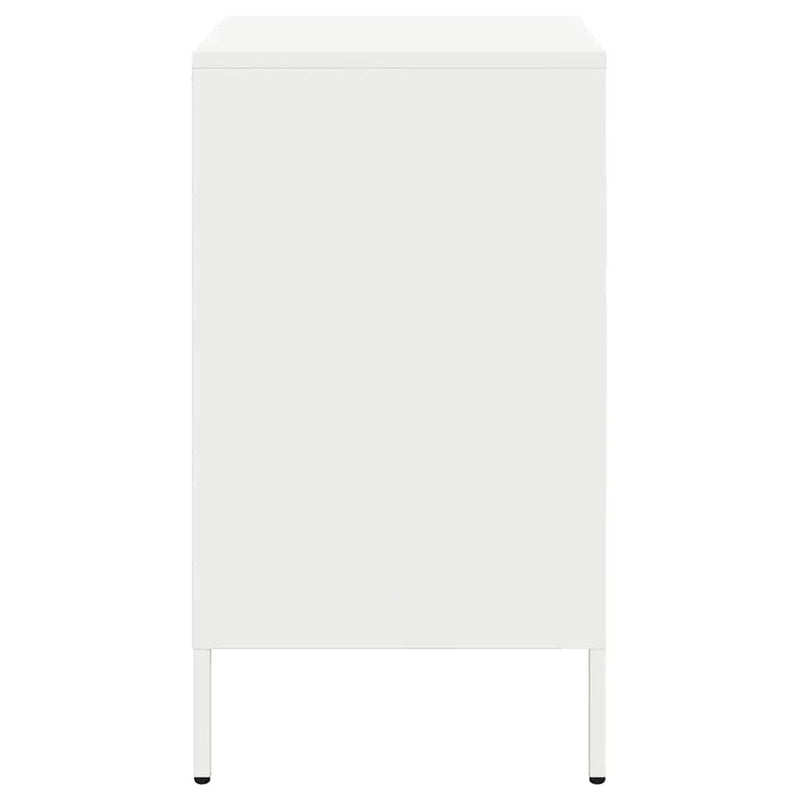 vidaXL 2 db fehér acél éjjeliszekrény 36 x 39 x 68 cm