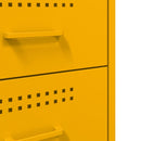 vidaXL mustársárga acél éjjeliszekrény 36 x 39 x 68 cm