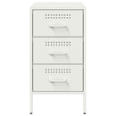 vidaXL fehér acél éjjeliszekrény 36 x 39 x 68 cm