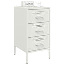 vidaXL 2 db fehér acél éjjeliszekrény 36 x 39 x 68 cm