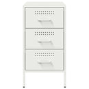 vidaXL 2 db fehér acél éjjeliszekrény 36 x 39 x 68 cm