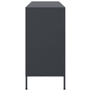 vidaXL antracitszürke acél tálalószekrény 100,5 x 39 x 79 cm