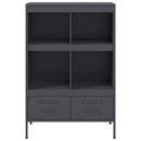 vidaXL antracitszürke acél magasszekrény 68 x 39 x 101,5 cm