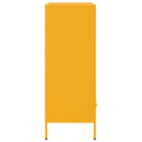 vidaXL mustársárga acél tálalószekrény 68 x 39 x 101,5 cm