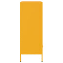 vidaXL mustársárga acél tálalószekrény 68 x 39 x 101,5 cm