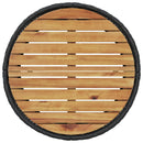 vidaXL 3 részes fekete polirattan félkör alakú kerti kanapészett