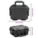 vidaXL fekete PP hordozható repülős tok 30x24,5x12,5 cm