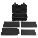 vidaXL fekete PP hordozható repülős tok 55 x 35 x 22,5 cm