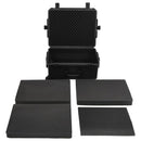 vidaXL fekete PP hordozható repülős tok 62,5 x 50 x 28,5 cm