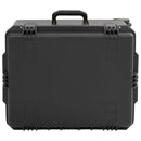 vidaXL fekete PP hordozható repülős tok 62,5 x 49,5 x 37 cm