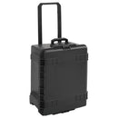 vidaXL fekete PP hordozható repülős tok 62,5 x 49,5 x 37 cm