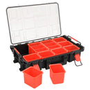 vidaXL fekete PP hordozható repülős tok 55,5 x 34,5 x 13,5 cm