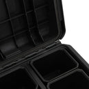 vidaXL fekete polipropilén hordozható védőkoffer 56,5 x 34 x 16 cm