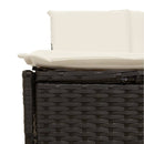 vidaXL fekete polyrattan és tömör akácfa jakuzzi-keret