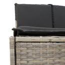 vidaXL szürke polyrattan és tömör akácfa jakuzzi-keret