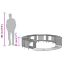 vidaXL szürke polyrattan és tömör akácfa jakuzzi-keret