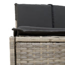 vidaXL szürke polyrattan és tömör akácfa jakuzzi-keret