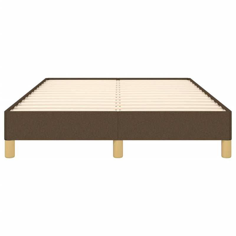 vidaXL ágykeret matrac nélkül sötétbarna 120x190 cm szövet