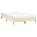 vidaXL ágykeret matrac nélkül krém 120x190 cm szövet