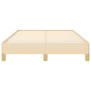vidaXL ágykeret matrac nélkül krém 120x190 cm szövet