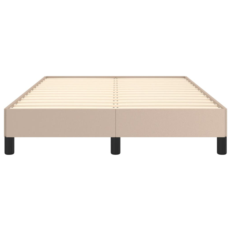 vidaXL ágykeret matrac nélkül cappuccino színű 120x190 cm műbőr