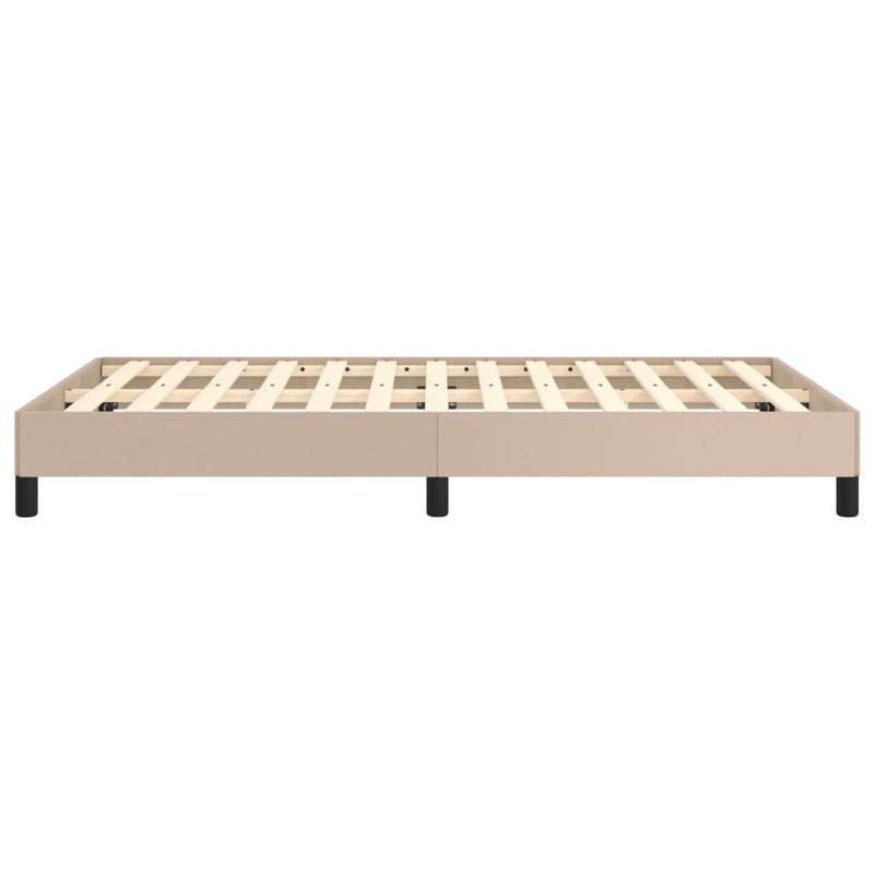 vidaXL ágykeret matrac nélkül cappuccino színű 120x190 cm műbőr