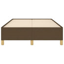 vidaXL ágykeret matrac nélkül sötétbarna 120x190 cm szövet