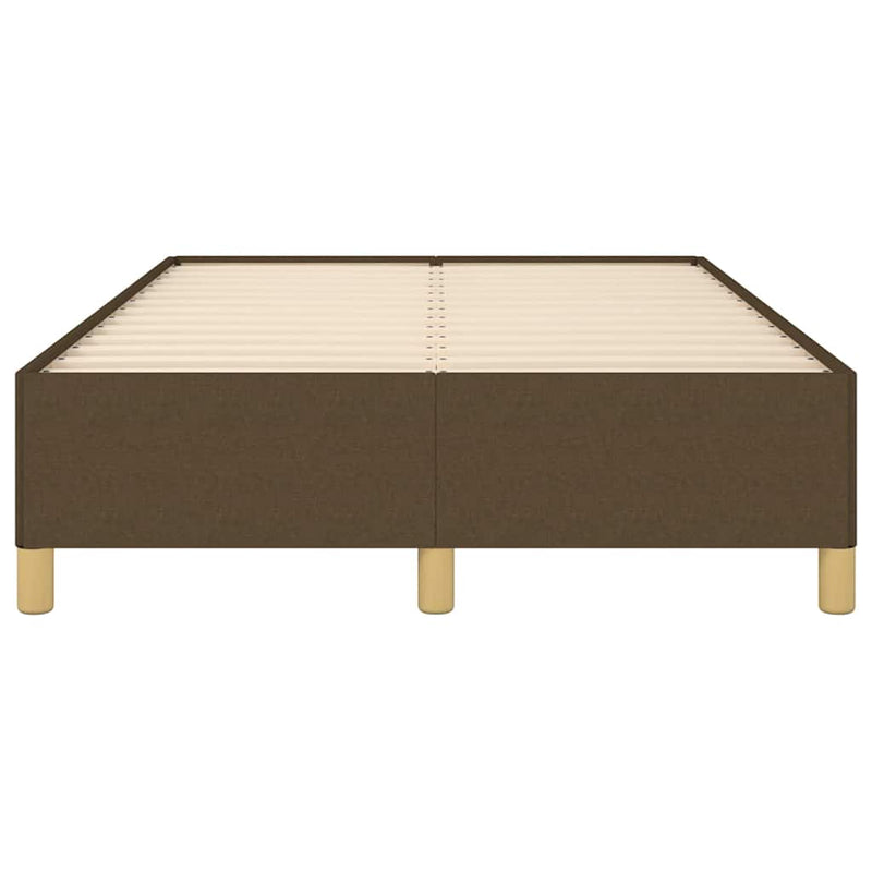 vidaXL ágykeret matrac nélkül sötétbarna 120x190 cm szövet