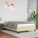 vidaXL ágykeret matrac nélkül krém 120x190 cm műbőr