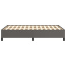 vidaXL ágykeret matrac nélkül szürke 120x190 cm műbőr