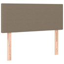 vidaXL tópszínű szövet rugós ágy matraccal 120 x 190 cm