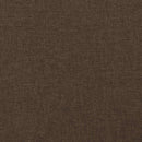 vidaXL sötétbarna szövet rugós ágy matraccal 120 x 190 cm