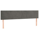 vidaXL sötétszürke bársony rugós ágy matraccal 120x190 cm
