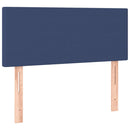 vidaXL kék szövet rugós és LED-es ágy matraccal 120x190 cm