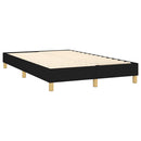 vidaXL fekete szövet rugós és LED-es ágy matraccal 120x190 cm
