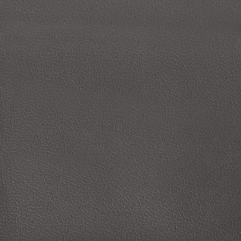 vidaXL szürke műbőr rugós és LED-es ágy matraccal 120x190 cm