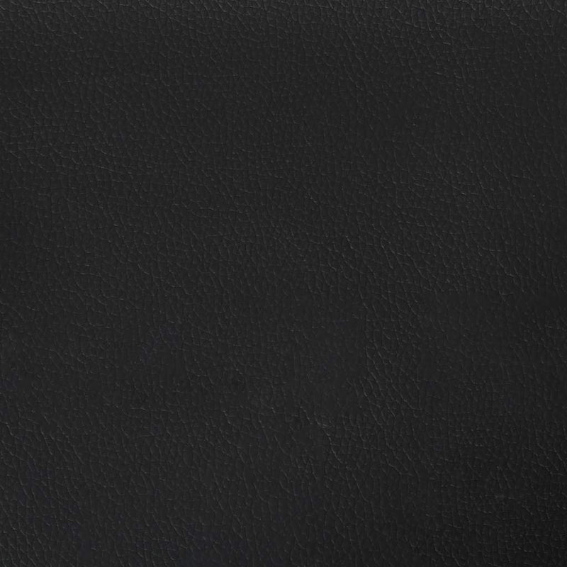 vidaXL fekete műbőr rugós és LED-es ágy matraccal 120x190 cm