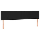vidaXL fekete szövet rugós és LED-es ágy matraccal 120x190 cm