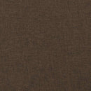 vidaXL barna szövet rugós és LED-es ágy matraccal 120x190 cm