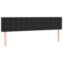 vidaXL fekete műbőr rugós és LED-es ágy matraccal 120x190 cm